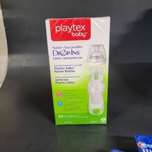 1 Playtex baby nurser drop-ins bottles liners 8oz-10oz 50 Ct  NEW in Box